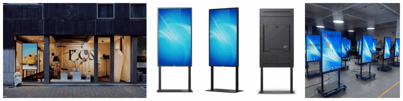 Display Digital Signage High Brightness xTouch 55