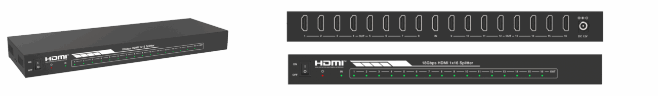 Splitter HDMI 1x16 4K60 xTouch