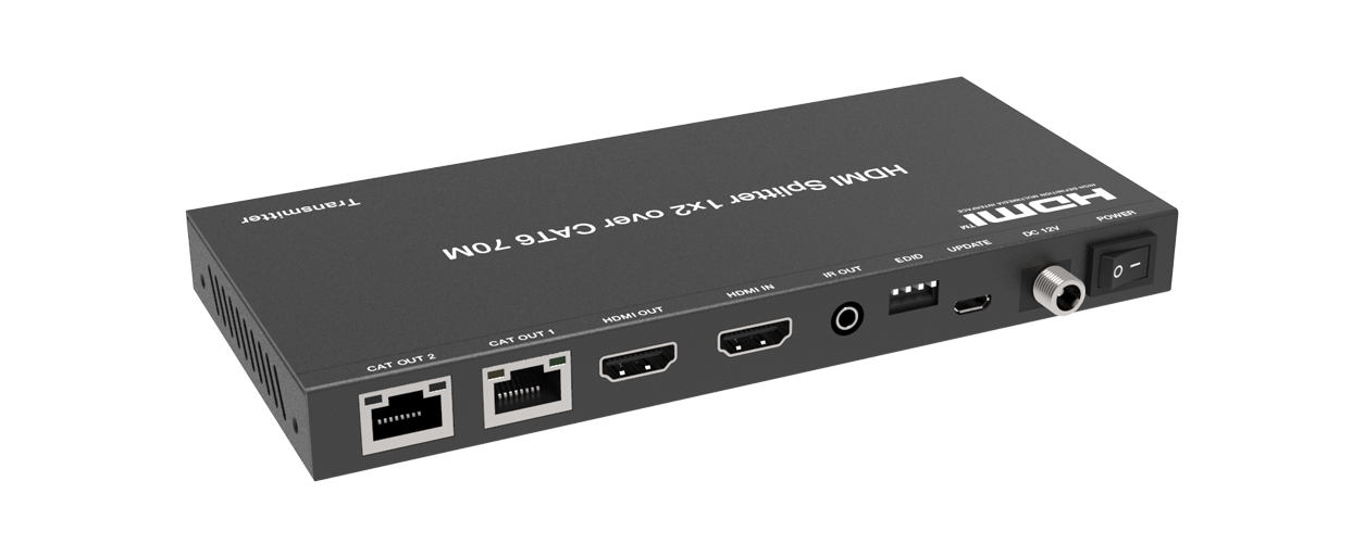 Splitter HDMI 1x2 4K CAT (70m) xTouch
