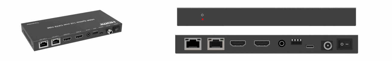 Splitter HDMI 1x2 4K CAT (70m) xTouch