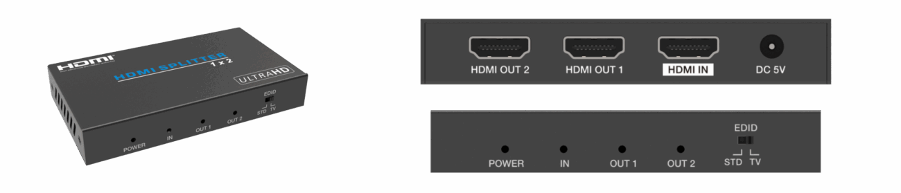 Splitter HDMI 1x2 4K60 xTouch