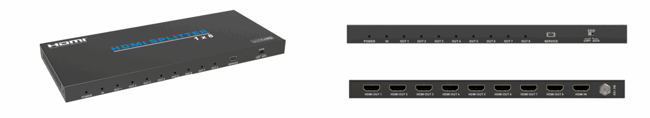 Splitter HDMI 1x8 4K60 xTouch