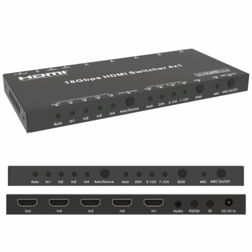 Switch HDMI 4x1 4K60 xTouch