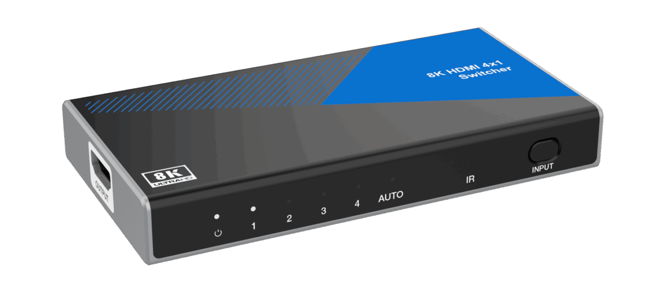 Switch HDMI 8K 4x1 xTouch cu Audio Breakout