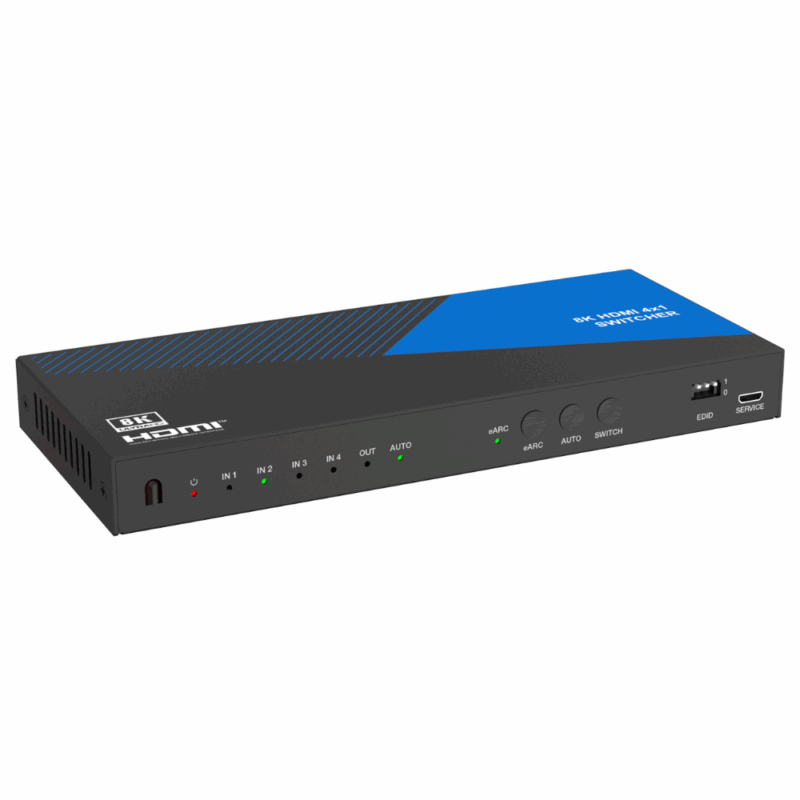 Switch HDMI 8K 4x1 xTouch cu Audio Breakout